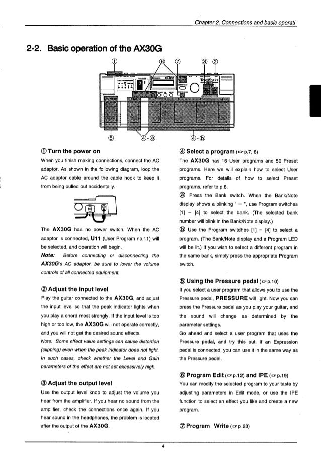 korg ax30g manual